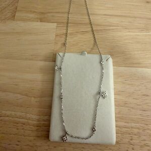 Elegant Sterling Silver Necklace with Star Accents